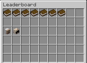 The leaderboard menu