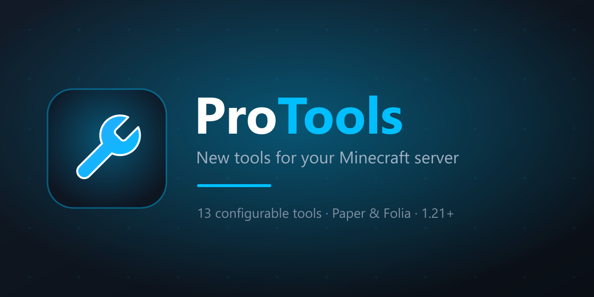 ProTools: new tools for your Minecraft server